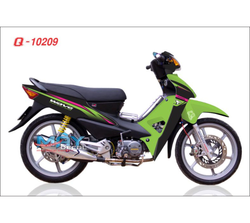 Q 10209 WAVE duong net line xanh la kawa hong pink