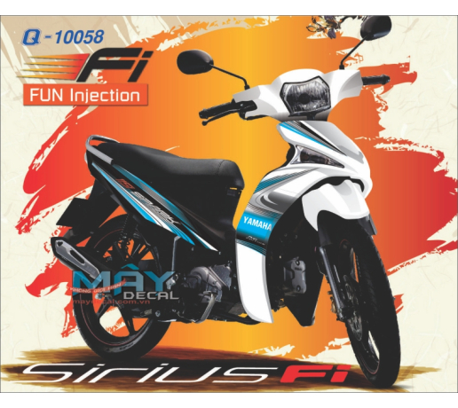 Q 10058 SIRIUS FI SPARK trang xanh duong blue white