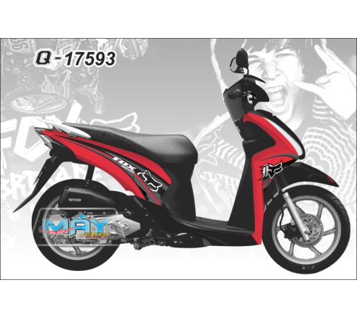 Q 17593 VISION 2014 do red black den fox cao duong net line