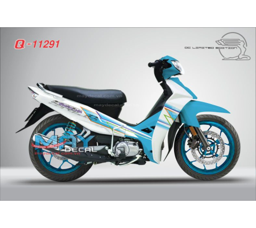 Q 11291 SIRIUS trang white xanh ngoc duong blue duong net line vu tem roi