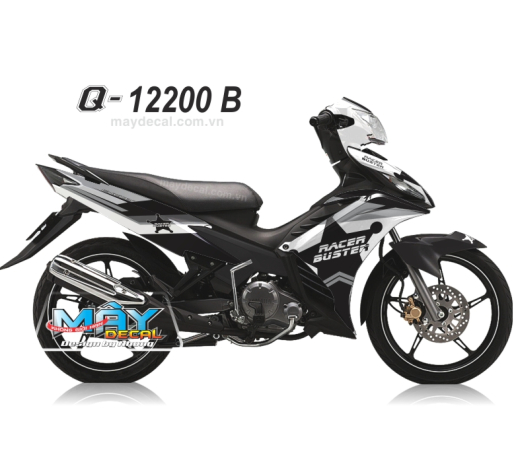 Q 12200 B - Ex 2011  NU CANH SAT trang den black white ngoi sao racer buster