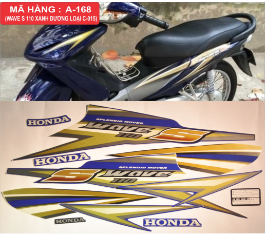 A-168 WAVE S 110 XANH DUONG LOAI C-015