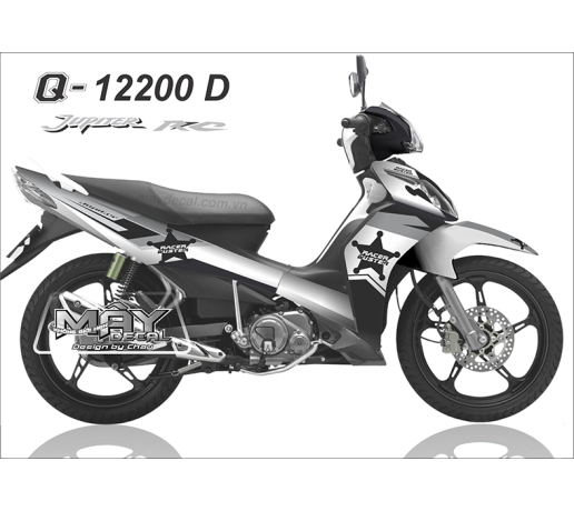 Q 12200 D JU RC 2011  NU CANH SAT trang den black white ngoi sao racer buster