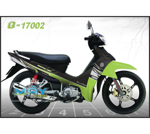 Q 17002 Si chi duong net line xanh z1000 den black green kawasaki