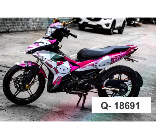 Q- 18691 EXCITER 150 HELLO KITTY TRANG HONG