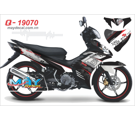 Q 19070 Exciter to ong cham luc giac brembo vet son trang den do black red white crg