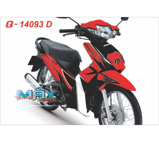 Q 14093 D - WAVE S 110  DO DEN BLACK RED DUONG NET LINE AIR BRIUSH