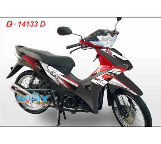 Q 14133 D - WAVE RSX trang do den red white black aipinesstar