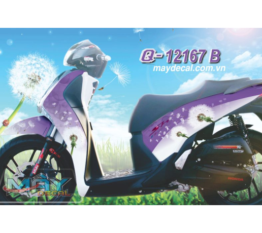 Q 12167 B SHVN 2013 BO CONG ANH dandelion trang tim white purple