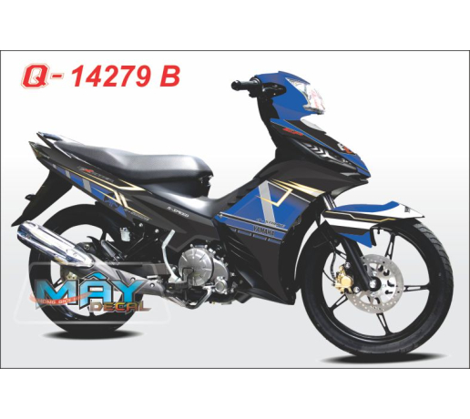 Q 14279 B - EX 2011  duong net line soc den black xanh gp blue