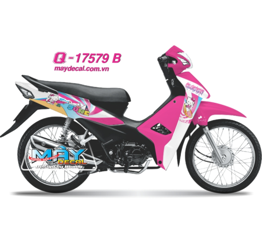 Q 17579 B - WAVE 2017 hello KITTY SEA hong pink cat meo bien sune luot van