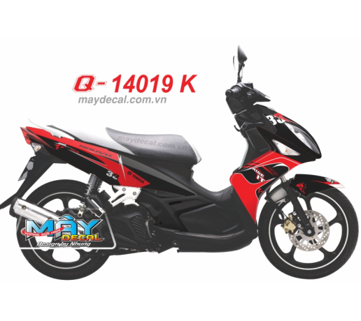 Q 14019 K - Nouvo 4  ride it duong net line do den red black
