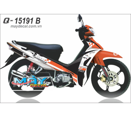 Q 15191 B SIRIUS trang cam den black white organe caro yamaha logo