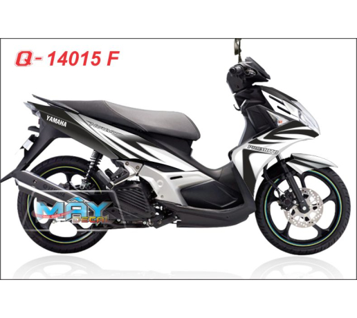 Q 14015 F - NO SX trang den white black duong net line