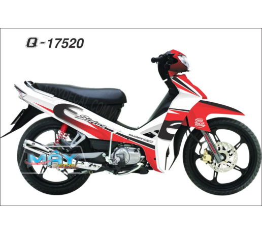 Q 17520 SIRIUS chu e logo trang do red white
