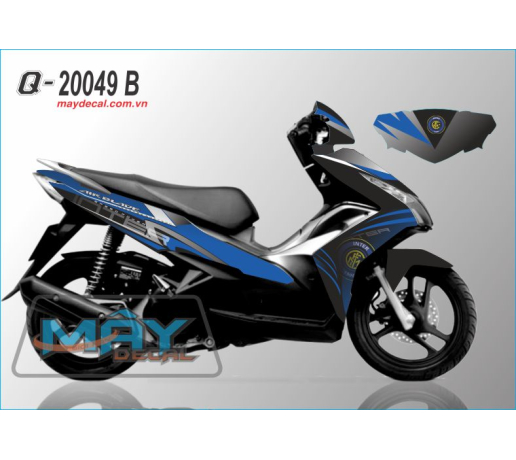 Q 20049 B air blade xanh gp duong den blue black cau lac bo bong da banh football the thao sport int