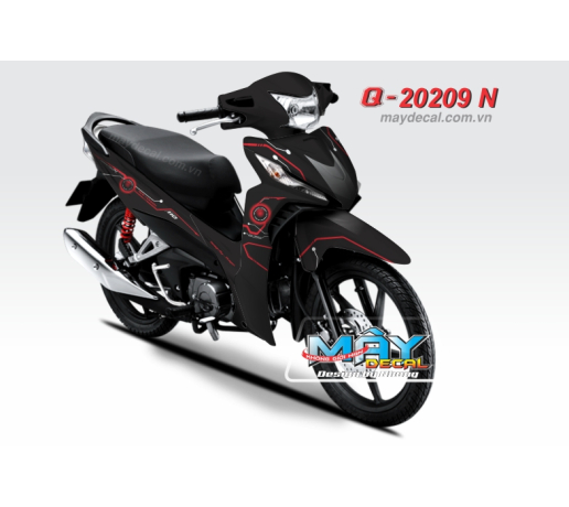 Q 20209 N - WAVE RSX 2014 do den black red hinh tron new version cycal