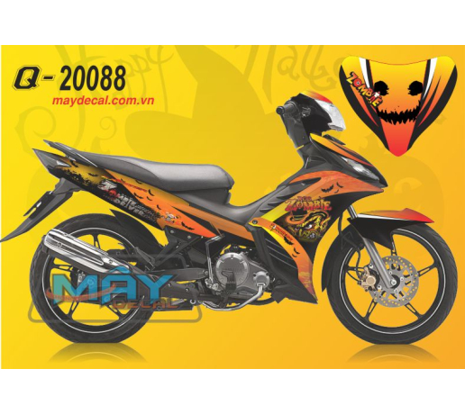Q 20088 Exciter le hoi halloween ma quy bi ngo vang den black pumkin ghost monster devil kinh di ghe