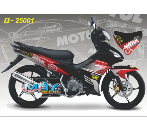 Q 25001 EX 2011 MOTUL do xam den black red gray logo
