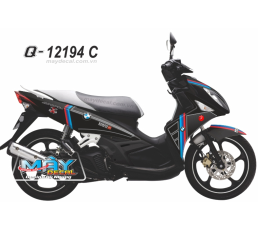Q 12194 C - Nouvo 4 Q BMW logo black soc do xanh duong gp blue den red