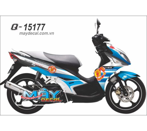 Q 15177 NOUVO lx xanh gp trang blue manchester united MU quy do the thao sport bong da banh cau lac 