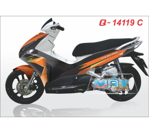 VQ 14119 C - AB 2011  cam den black oragne airbrush