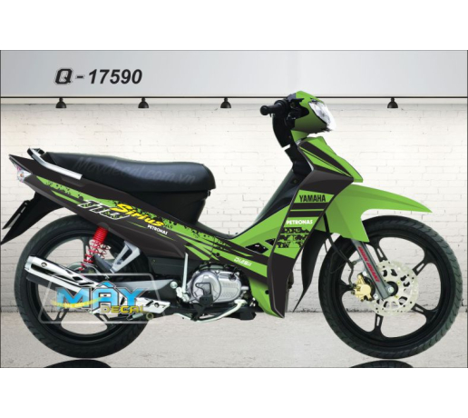 Q 17590 SIRIUS PETRONAS xanh kawa den black green logo