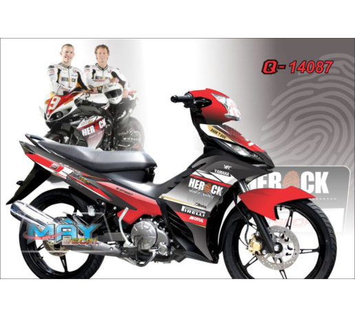 Q 14087 exciter do den dau van tay herock motul pirelli red black