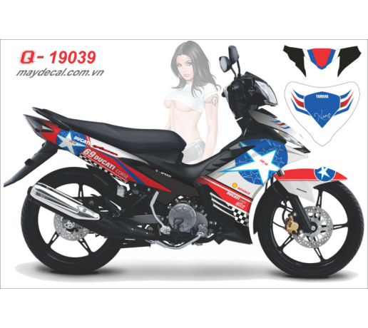 Q 19039 - Exciter ducati sao star dure core trang xanh gp do red white blue caro