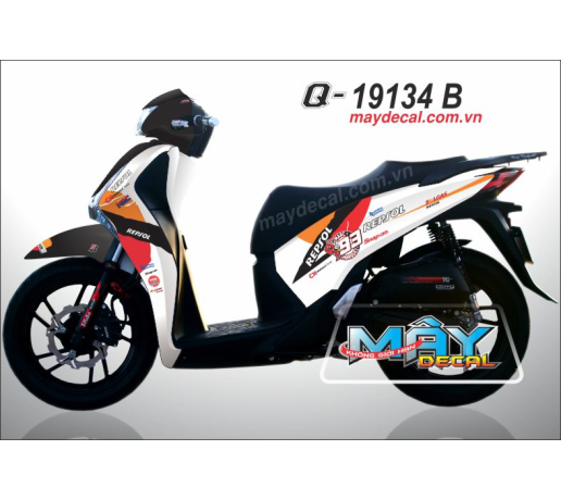 Q 19134 B SH 2012Repsol trang white cam orange do red con kien ant