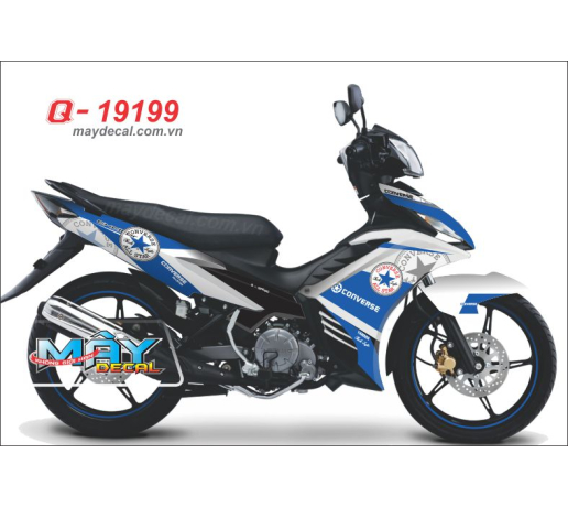 Q 19199 - Ex 2011 trang xanh gp blue white converse giay the thao sport logo