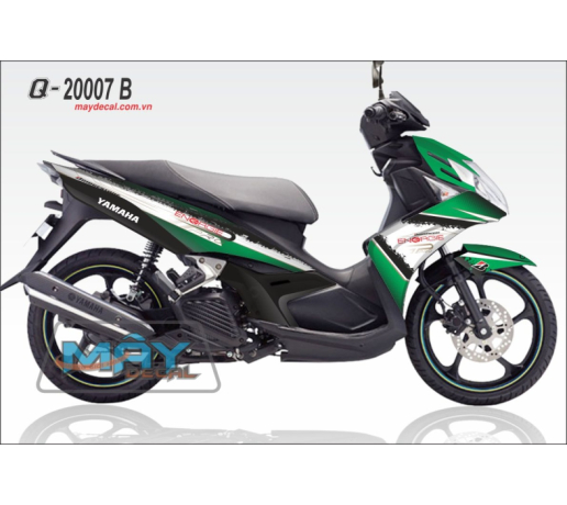 Q 20007 B No sx enorgie xanh la trang white green vet son