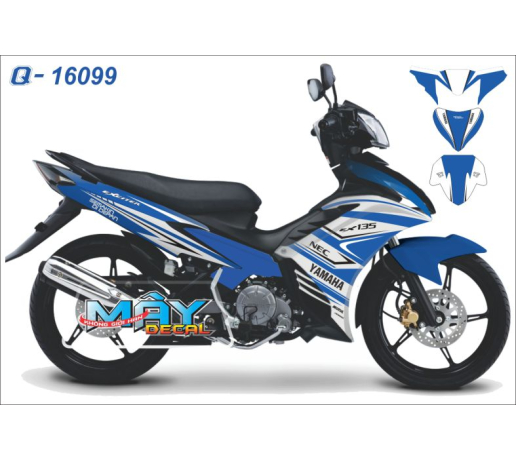 Q 16099 EX 2011 xanh gp trang, nec, semakin, blue white, yamaha, dan xe decal trang tri