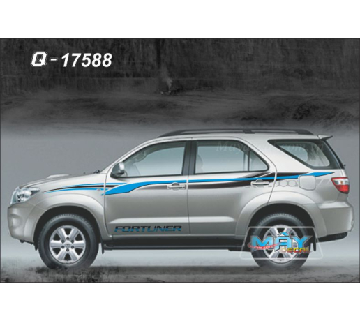 Q 17588 FORTUNER duong net line xanh duong blue xam gray