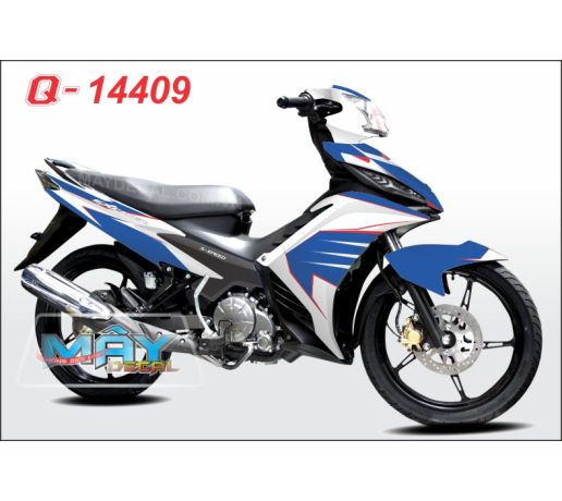 Q 14409 EX 2011 trang xanh gp white blue duong net air brush