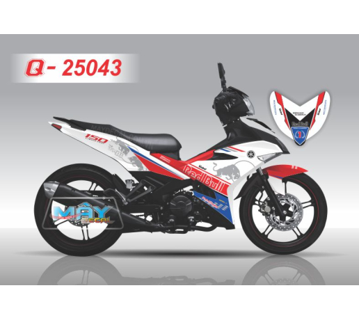 Q 25043 - EX 150 redbull bo cung huc trang white do red xanh gp blue caro