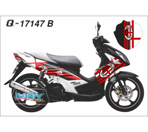Q 17147 B NOUVO LX addidas acm football trang do den black white red danh banh bong clb cau lac bo s