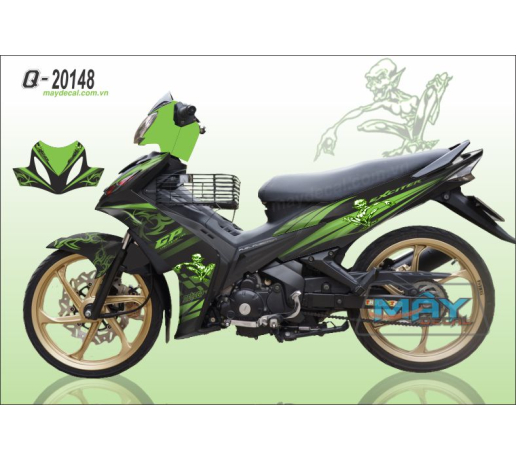 Q 20148 ex 2010 bo xuong ong gia ma ghost gia tinh xanh kawa den black green duong net caro line