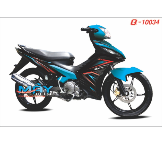 Q 10034 Exciter 2011 zx den black xanh duong blue line duong net do red