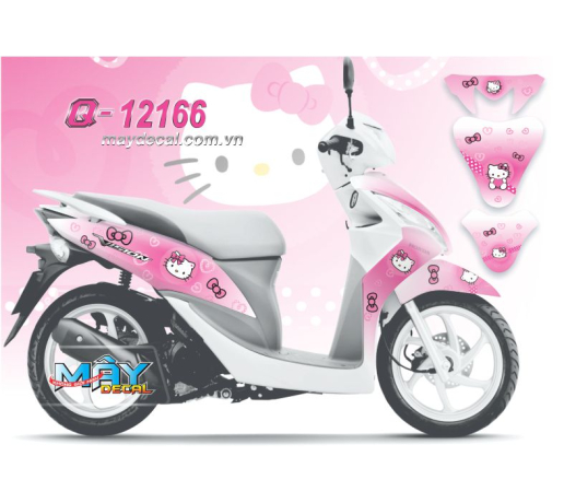 Q 12166 vision hello kitty cat meo nhat ban japan hoat hinh cartoon trang white hong pink