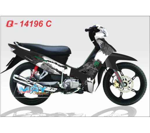 Q 14196 C - SIrius monster vet dau mong tay cao quy ma devil trang den black white