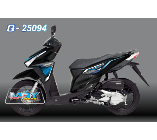 Q 25094 - CLICK VARIO 150 125 den black xanh blue to ong soc line 