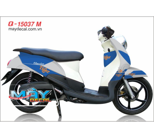Q 15037 M MIO CLASSICO bia beer tiger ho xam gray blue xanh gp logo