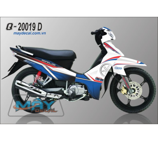 Q 20019 D SIrius  logo yamaha duong net line xanh trang do red blue white