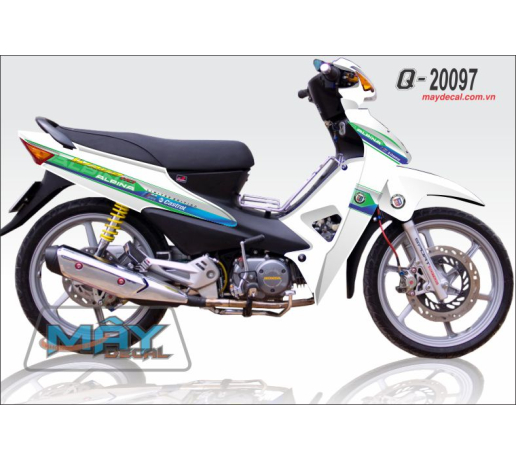 Q 20097 WAVE Alpha trang white castrol alpina white logo duong ne tline