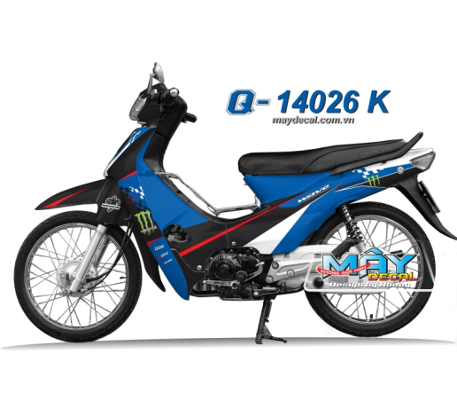 Q 14026 K - WAVE doi dau  xanh gp den blue black monster quy caro dau cao