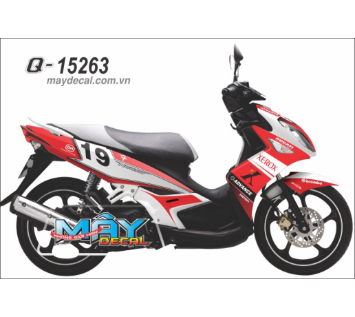 Q 15263 NOUVO lx do trang red white xerox logo advance