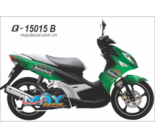 Q 15015 B NOUVO 4 xanh la green bia beer heineken sao star logo