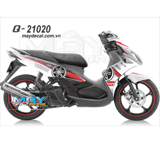 Q 21020 NO 4  trang den black white logo yamaha