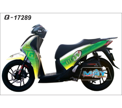 Q 17289 SH 2012 bgw xanh la vang trang white green 